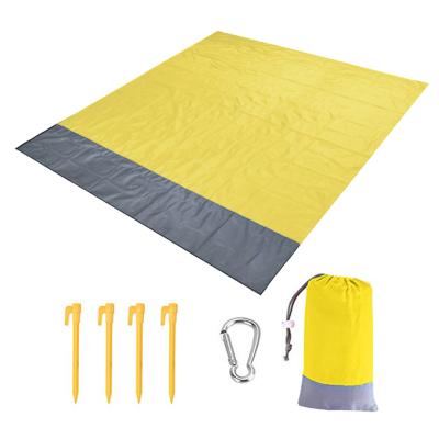 China Sandproof Beach Blanket Beach Mat Large For Family Camping Picnic Waterproof Portable Sand Mat Beach Sandproof Free Blanket Blanket for sale