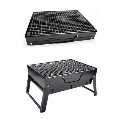 China Hot Selling Folding Compact BBQ Grill Amazon Outdoor Camping Mini Charcoal Portable BBQ Grill With Factory Price for sale