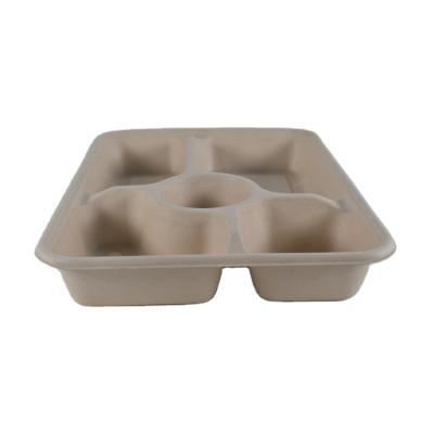 China Biodegradable and Compostable Sugar Cane Pulp Food Tray Waterproof Specialization Production for sale