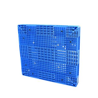 China Good Quality Eco - Friendly HDPE Warehouse Large Double Side Stackable Blue Recycled Plastic Pallet for sale