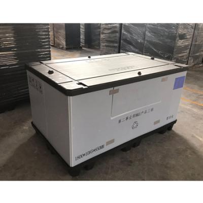 China Storage Equipment Customized Industry Large Plastic Warehouse Pallet Box For Cargo And Storage Equipment Crate Box for sale