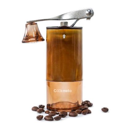 China Viable New Design Style Adjustable Frozen Ceramic Manual Coffee Bean Grinder Hand Burr Mill Portable Mini Crank for sale