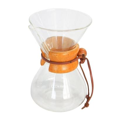 China Viable Compact Portable Clear Glass Manual Drip Coffee Filter V60 Coffee Brewing Tool for sale