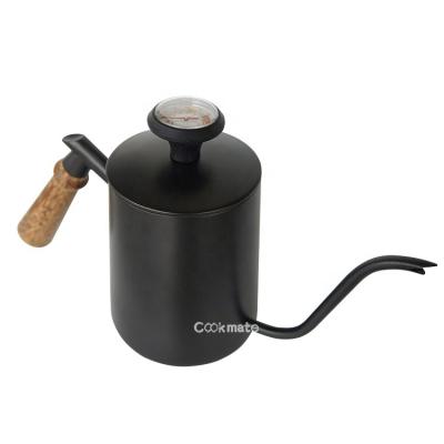 China Stainless Steel 600ml Espresso Drip Cover Drip Type Long Gooseneck Spout Inverted Electric Pot Cup Tea Setcoffee Kettle for sale