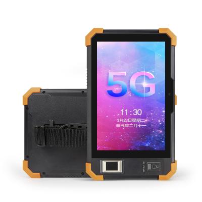 China Shockproof OEM IP65 5G Rugged Factory 8 Inch Tablet Barcode Scanner With Android 9 Tablet for sale