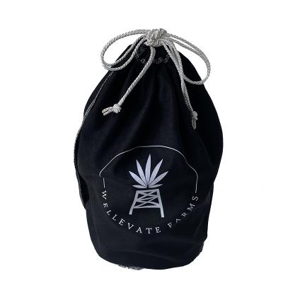 China Recyclable Custom Logo Velvet Spirits Gift Pouch Suede Drawstring Wine Bottle Bags For Promotion for sale