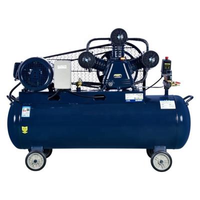 China OIL-LESS Belt Driven High Volume 0.75/1.5/2.2/5.5/7.5kw 8bar Low Pressure Reciprocating 1/2/3 Cylinder Piston Air Compressor for sale