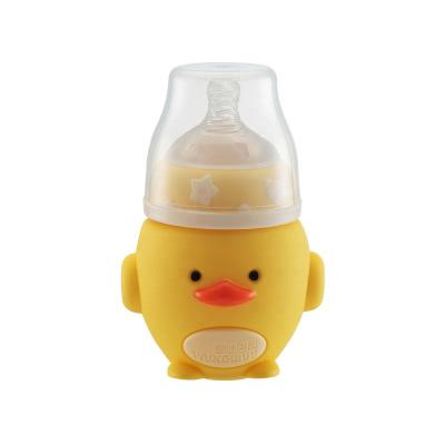 China Wundrbus BPA Free Silicone Cute Animal Coat Small For Baby Milk Feeding Bottle Glass BAP Free Bottle for sale