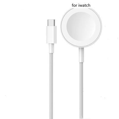 China Ultra Thin Magnetic Type C Watch Charger For iWatch Se 7 6 5 4 3 2 1 USB-C Charging Cable for sale