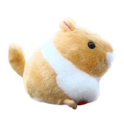 China Stuffed Animal Plush Toy Soft Cartoon Cute Tail-Wagging Hamster Stuffed Doll Kids Gift for sale