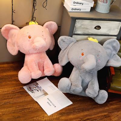 China Soft Toy Plush Elephant With Big Pink Elephant Gift Valentines Day Lovely Ears Stuff Elephant Pillow for sale