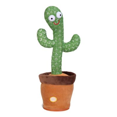 China Amazon hot sale electric stuffed toy shaking cacti cactus plush toy singer and dance toy for sale