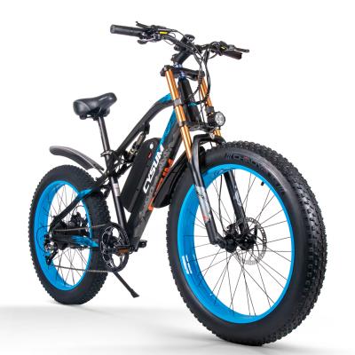 China 48V M900 Alloy Frame 48V M900 Alloy Frame Mid Drive Eco-friendly Hot Aluminum Motor 26 Inch Full Suspension Ebike OEM Electric Mountain Bike for sale