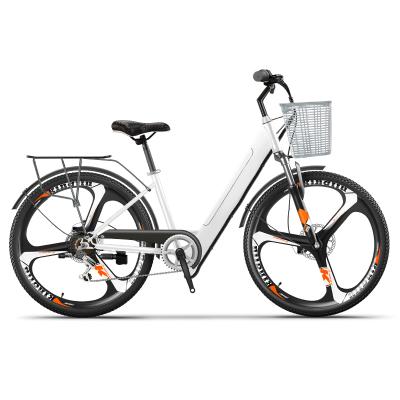 China Newest Design Steel Private Model Bicycle Womens Ebike Commuting Electric City Bike for sale