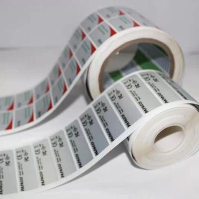 China Recycled materials paper label with fansy printing for sale