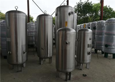 China ASME Standard Stainless Steel Air Receiver Tank With Relief Valve High Volume for sale