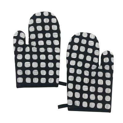 China Oven Mitts Terylene Microwave Mitt Oven Glove Cotton Insulated Baking Traditional Heat Resistant BBQ Gloves Non-Slip Kitchen Tool for sale