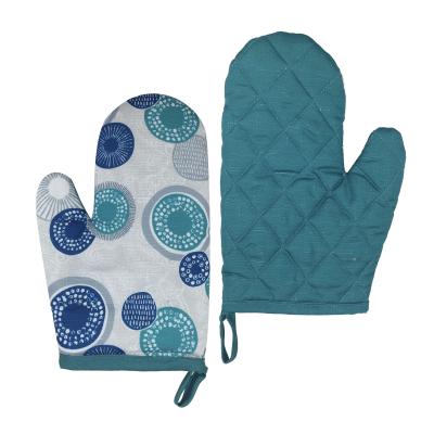 China BBQ Traditional Pot Holder Cooking Cotton Oven Gloves, Cotton Scratching Heat Resistance Gloves, Polyester Cooking Oven Mitts for sale