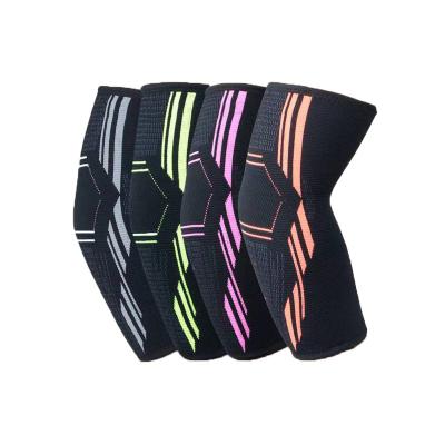 China Adjustable Elasticity Breathable Soft Breathable Anti-skid Material Colorful Elbow Reinforce Protection Arm Elbow Sleeve for sale