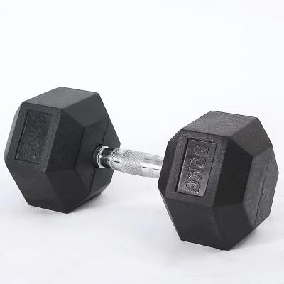 China Sports And Fitness People China Hexagon Dumbbell Sets 10kg Manufacturer Hex Rubber Hex Dumbbells for sale