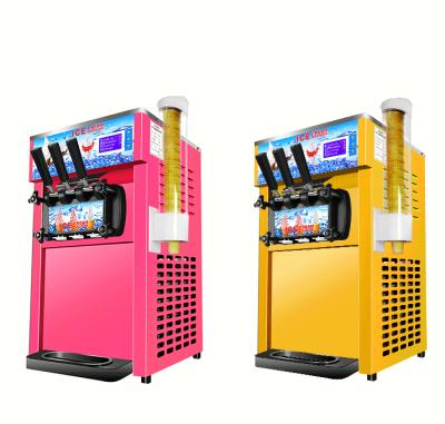 China Wholesale Cheap Grocery Store Snacks Rack Factory Price Commercial Ice Cream Machine With Three Flavors for sale