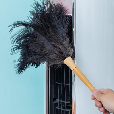 China Factory direct supply cheap price car cleaning small ostrich feather duster with bamboo handle for sale