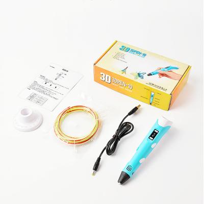 China High Precision 3D Printer Cheap Price Factory Direct Sales Yellow Color Plastic 3d Drawing Pen For Kids Graffiti for sale