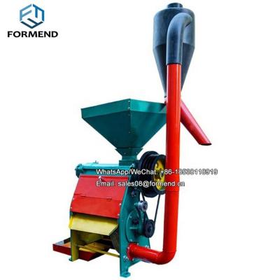 China Easy Operation 10-12HP Diesel Engine Iron Roller Small 1 Ton Rice Mill for sale