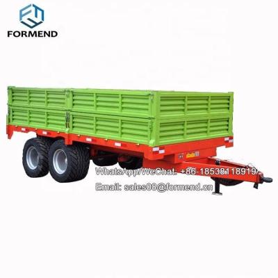 China Hydraulic system CE approved high quality small tractor mounted farm trailer for sale for sale