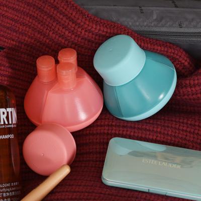 China Viable Travel Sub-bottle Set Wash Bag Men And Women Portable Shampoo Cosmetic Bag 3 In 1 Travel Bottle for sale