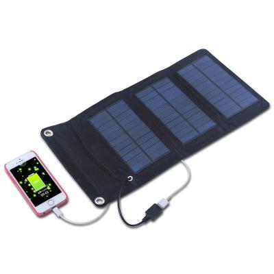 China 5W solar cell phone charger, foldable portable solar charger for cell phones PETC-S05 for sale