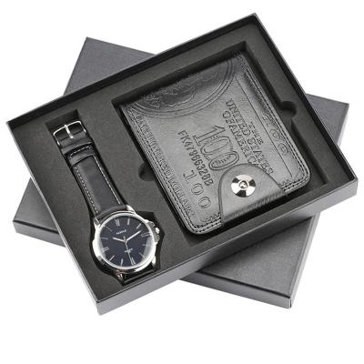 China Automotive Mens Gift Sets Exquisite Packaging Watch Wallet Sets Creative Quality Style Combination Sets Color Box Accept Customized Logo for sale