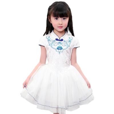 China Short antique style girl princess dress children cheongsam sleeve chinese dress qipao dress for sale