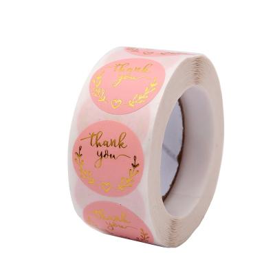 China Wholesale Waterproof Kawaii Sealing Sticker Printing Labels Label Sticker Roll Adhesive Packaging Printing Thank You Stickers for sale