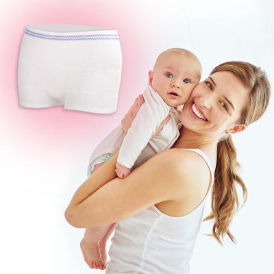 China Mesh Underwear Postpartum Disposable Panties Breathable Women Knit Maternity Underwear C-section Recovery Briefs Breathable Light Weight for sale