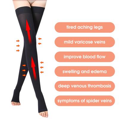 China QUICK DRY Medical Women Relax Feet To Promote Blood Circulation Compression Stockings Prevention Nylon Thrombus for sale