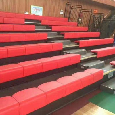 China Safety Sports Gym Telescopic Retractable Seating Bleacher for sale