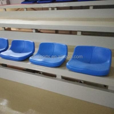 China Retractable Safety Seating System With Plastic Bench For Attendance Seating for sale