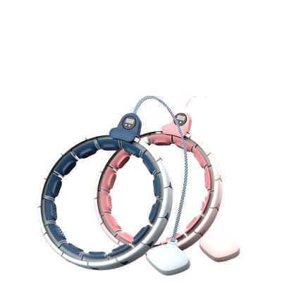 China ABS+PVC+Nylon Rope Factory Custom Adjustable Detachable Fitness Circle Lose Weight Exercise Slimming Ring for sale