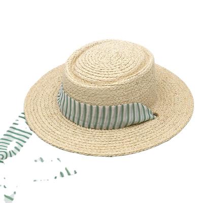 China Eco-friendly Summer Bucket Straw Jute Beach Hat For Women for sale