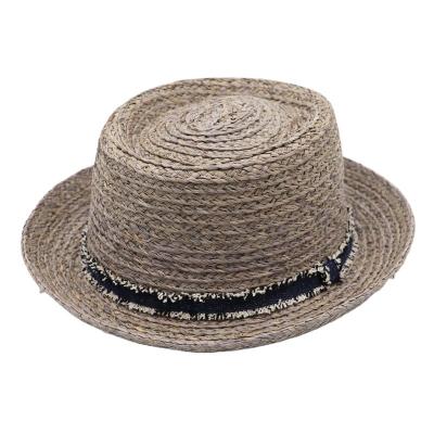 China Brand Eco-Friendly Designer Hats Women Meat Pie Plain Beach Luxury Straw Hat With Logo For Women Men for sale