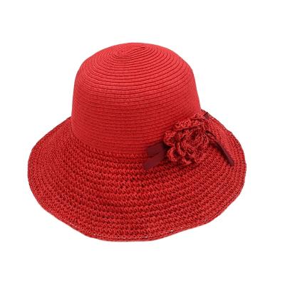 China New York Summer Straw Tie Bucket Eco-Friendly Unisex Reversible Canvas Hats Con Faith Strap Women's Floral Bucket Hat With Strap for sale