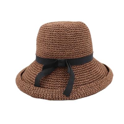 China Eco-friendly Shandong Vintage Bucket Sun Hat Caps Lady Honeymoon Hats For Woman Lady Sun Hats for sale