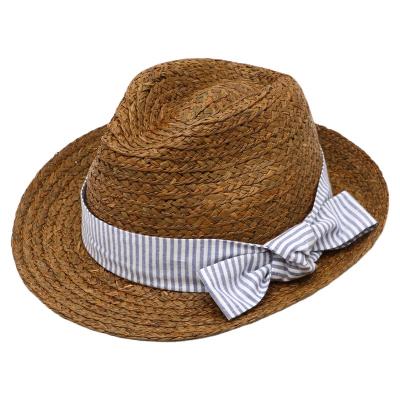 China Women's Eco-Friendly Silk Cute Felted Hat Bow Tie Women's White Sparkle Logo Shine Chaneau Cork Hat Bags And Hats For Women for sale