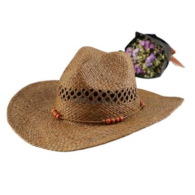 China Wholesale Bright Color Sinamay Straw Hat Women's Big Brim Hats Eco-Friendly Summer Cowboy Hat In Hot Pink Pick Up Pin for sale