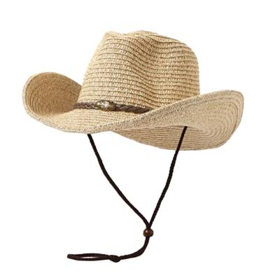 China KOSMAY 2021 Cuban Paper Men Eco-Friendly Sun Straw Flexible Mens Cowboy Hats Beach Hat With Logo For Outdoor for sale