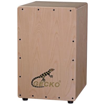 China Classic Latin Wooden Hand Percussion Cajon Percussion Drum Set African Musical Instruments Gecko Mark for sale