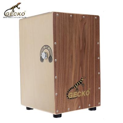 China Hand Percussion Gecko Factory Supply CL50 Walnut Trap Cajon Drum Hot Sale Cajon Drum WOODEN Tapping Box for sale