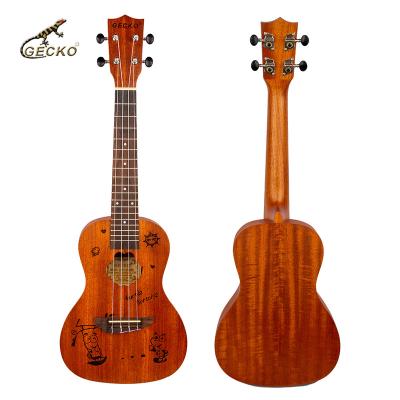 China Exquisite guitar slim version suitable for beginners and children's 23 inch ukulele for sale