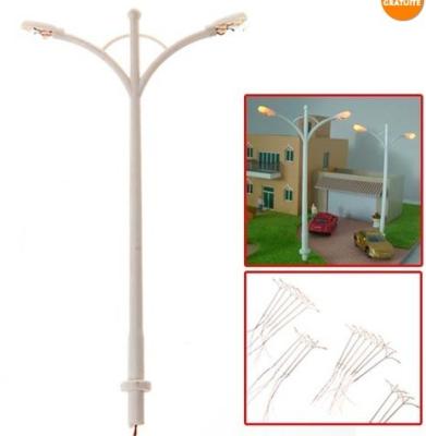 China model street light road lamp light pole Lamppost landscape lighting for model scenry for sale